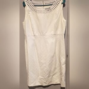 White Tahari dress, size 12P